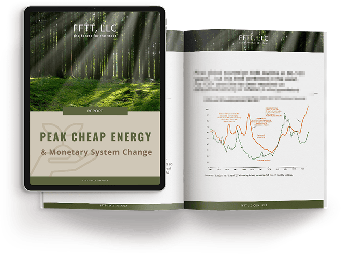 Report about Peak Cheap Energy & Monetary System Change